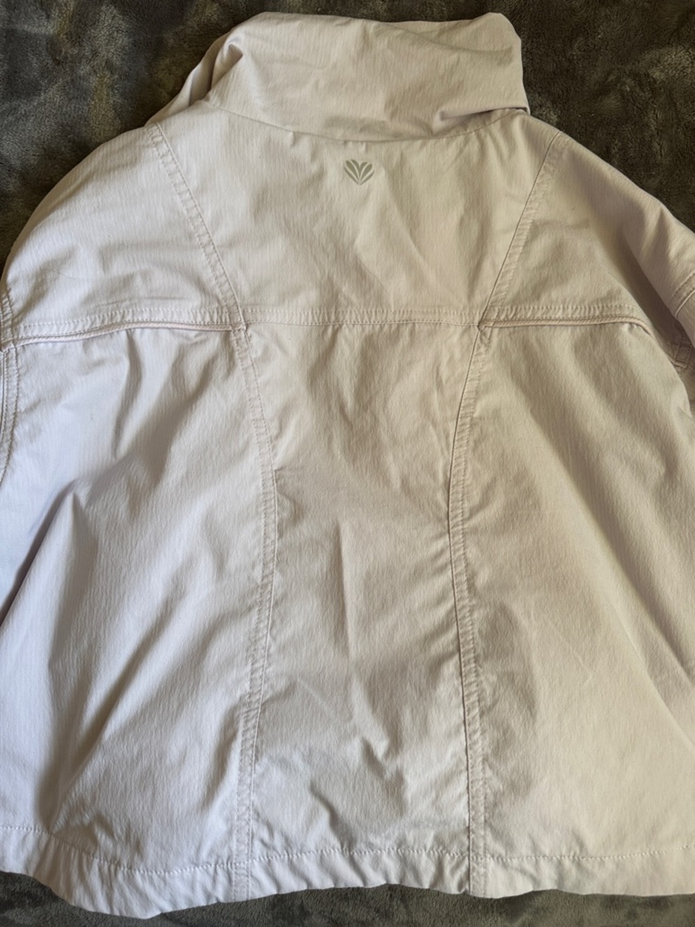 Lavender Zip-Front rain Jacket - Picture 4 of 5